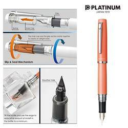 Pióro wieczne PLATINUM Procyon Persimmon Orange, F, pomarańczowe