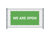 Fence Banner 300 x 140 cm Open English Green