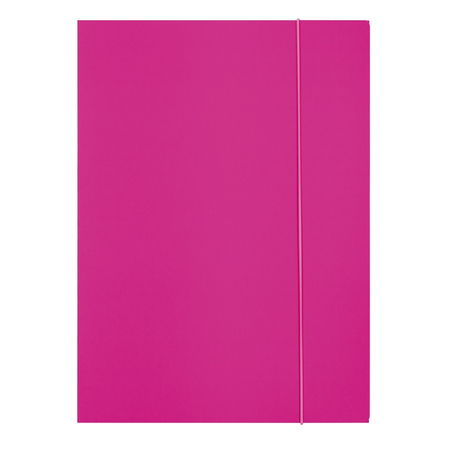 Teczka z gumką OFFICE PRODUCTS, Fluo soft touch, karton/lakier, A4, 320gsm, 3-skrz., mix kolorów