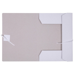 Teczka wiązana OFFICE PRODUCTS Budget, karton, A4, 250gsm, 3-skrz., biała