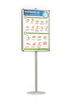 Tablica informacyjna na nodze - dwustronna