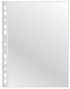 Koszulki na dokumenty Q-CONNECT, poszerzane, PP, A4, groszkowe, 40mikr., 100szt.