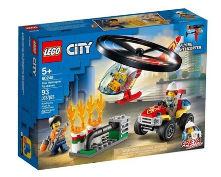 LEGO Klocki City Helikopter strażacki leci na ratunek