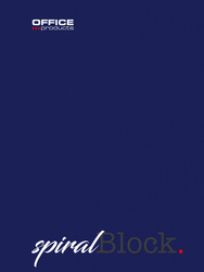 Kołonotatnik OFFICE PRODUCTS, A5, w linie, 80 kart., 70gsm, granatowy