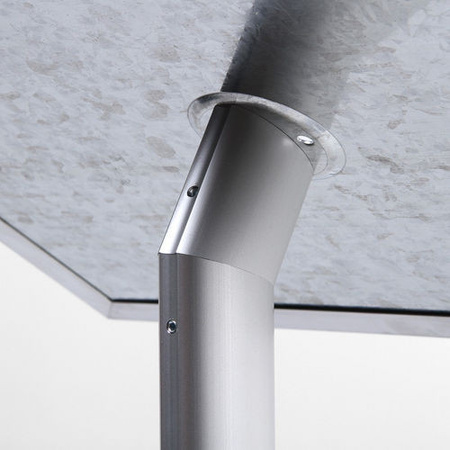 Menuboard z ramą A4, narożnik ostry, profil 25 mm - MBA4G25