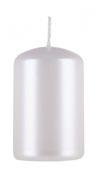 Świeca słupek DONAU HOME Adwent Lakier, 50x80mm, 4 szt., biały perła