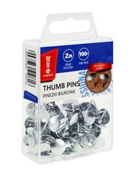 Pinezki srebrne MemoBe 100 szt. kaseta