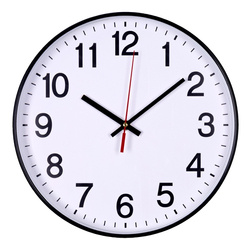 Zegar ścienny OFFICE PRODUCTS, plastikowy, 34cm, czarny