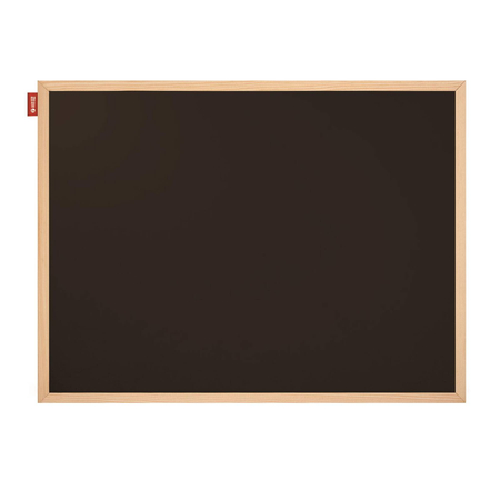 Tablica kredowa magnetyczna czarna memobe, rama drewniana 90x60 cm