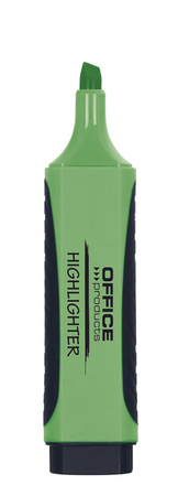 Zakreślacz OFFICE PRODUCTS z gumowym uchwytem, 2-5mm, zielony