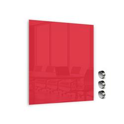 TABLICA SZKLANA MAGNETYCZNA 800X600MMCZERWONA (031)