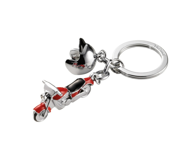 Brelok TROIKA Key Cruising, emaliowany metal, czerwony
