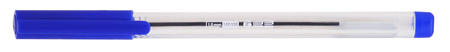 Długopis biurowy przezroczysty 1 mm MemoBe niebieski
