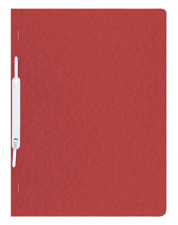 Skoroszyt DONAU, preszpan, A4, twardy, 390gsm, czerwony