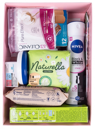 Zestaw higieniczny dla kobiet DONAU HOME, w pudełku, różowy