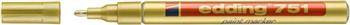 Marker olejowy e-751 EDDING, 1-2mm, złoty