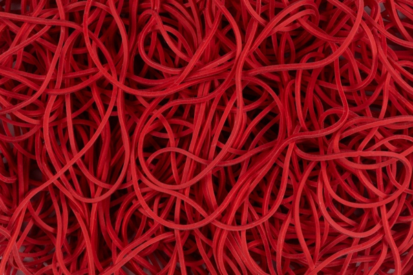 Gumki recepturki OFFICE PRODUCTS, średnica 120mm, 1,5x1,5mm, 60% kauczuku, 250g, zgrzewka, czerwone