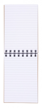 Kołonotatnik OFFICE PRODUCTS, craft, A6, w linie, 80 kart., 80gsm, brązowy