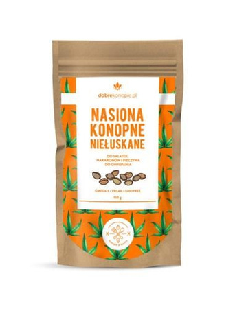 Nasiona konopne niełuskane 150g