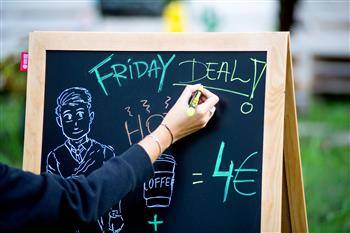 Marker kredowy MEMOBE, okrągła końcówka, kolor biały, op. blister