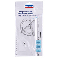 Zestaw geometryczny DONAU, mały, zawieszka, transparentny