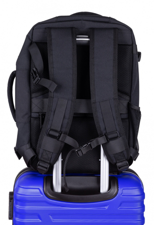 Plecak DONAU TRAVEL Warsaw, 15,6", 23l, USB + kabel, czarny