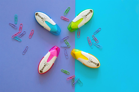 Spinacze powlekane pastelowe 28 mm MemoBe 100 szt. kasetka