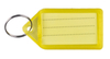 Zawieszki na klucze Q-CONNECT, 55x30mm, 40 szt., żółte