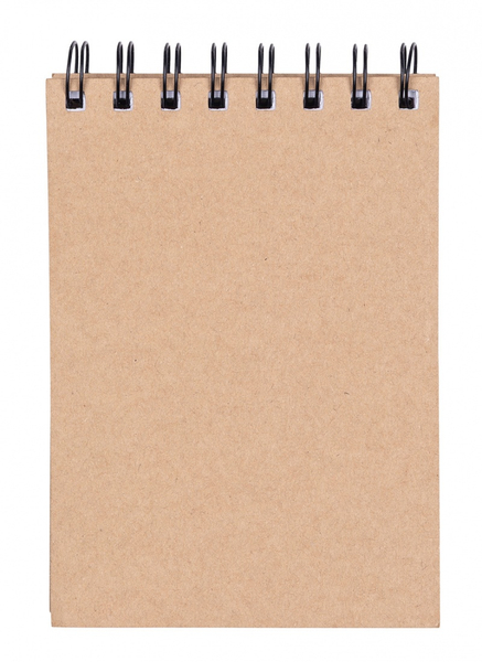 Kołonotatnik OFFICE PRODUCTS, craft, A6, w kratkę, 80 kart., 80gsm, brązowy