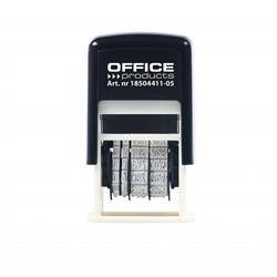 Datownik samotuszujący OFFICE PRODUCTS, z tuszem, CYFROWY, DD-MM-RRRR, czarny
