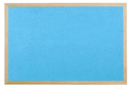 Tablica korkowa kolorowa w ramie drewnianej