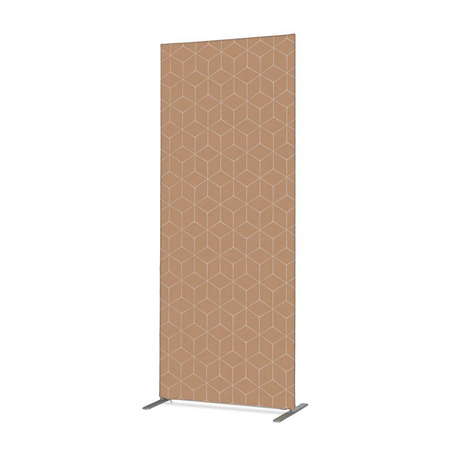Textile Room Divider Deco 85-200 Double Hexagon Blue