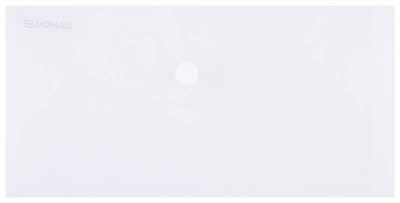 Teczka kopertowa DONAU zatrzask, PP, DL, 180mikr., transparentna