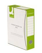 Pudło archiwizacyjne Q-CONNECT, karton, A4/80mm, zielone