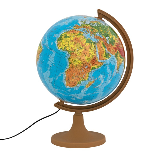Globus fizyczny GŁOWALA, podświetlany, plast. niska stopka, śr. 320mm, w pudełku