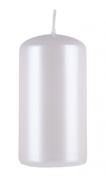 Świeca słupek DONAU HOME Standard Lakier, 60x115mm, biały perła