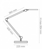Lampka na biurko CEP CLED-0350, Giant, czarny