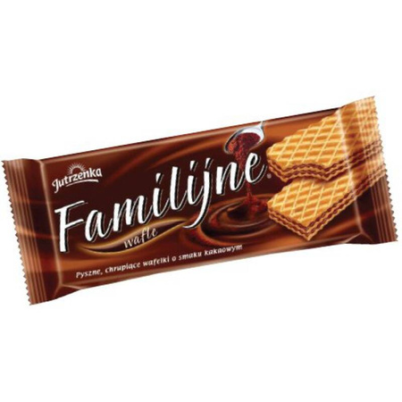 Wafle Familijne JUTRZENKA, 180 g, kakaowe