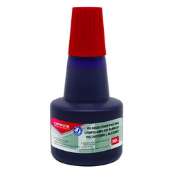 Tusz olejowy do pieczątek metalowych OFFICE PRODUCTS, 30ml, czerwony