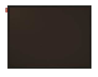 Tablica kredowa MEMOBE czarna, rama drewniana lakierowana czarna, 40x30 cm