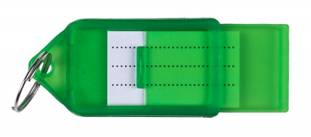 Zawieszki na klucze Q-CONNECT, 55x30mm, 40 szt., zielone