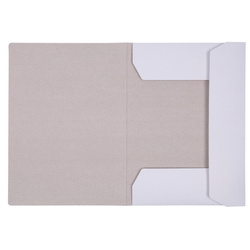 Teczka z gumką OFFICE PRODUCTS Premium, karton, A4, 350gsm, 3-skrz., biała