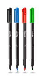 Marker permanentny OHP MemoBe MM252 końcówka M 1-1,5 mm czerwony