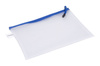 Torebka DONAU Zipper Bag, A5, 243x180 mm, EVA, z suwakiem, niebieska