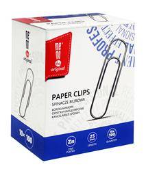 Spinacze biurowe 25 mm Memobe 100 szt.op. kartonowe