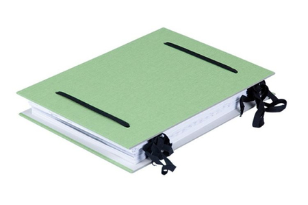 Fascykuła DONAU z etykietą, tektura/PP, A4, mix kolorów