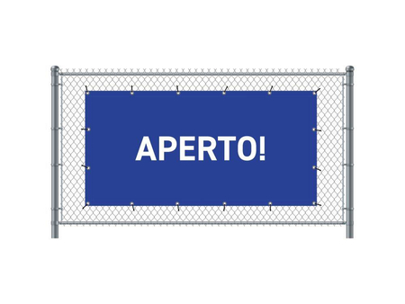 Fence Banner 200 x 100 cm Open Italian Green