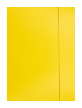 Teczka z gumką OFFICE PRODUCTS, karton/lakier, A4, 320gsm, 3-skrz., mix kolorów