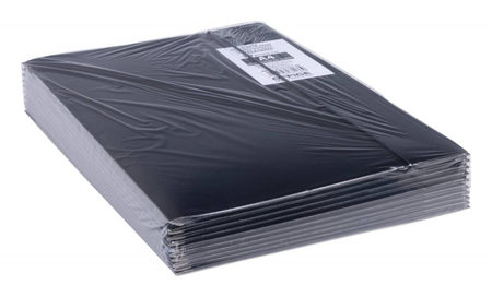 Teczka z gumką OFFICE PRODUCTS, karton/lakier, A4, 320gsm, 3-skrz., mix kolorów