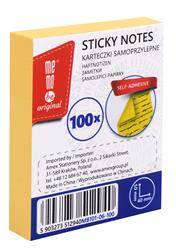 Bloczek samoprzylepny MemoBe 40x50mm 100kart. żółty